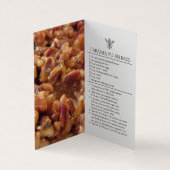 Eigen Homemade Caramel-Pecan Bars Honinglabels Visitekaartje (Binnen)