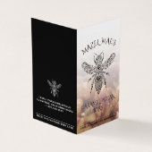 Eigen Homemade Caramel-Pecan Bars Honinglabels Visitekaartje (Buitenkant)