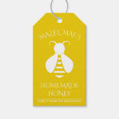 Eigen Homemade Honey Bee Nutrition Label Cadeaulabel (Voorkant)
