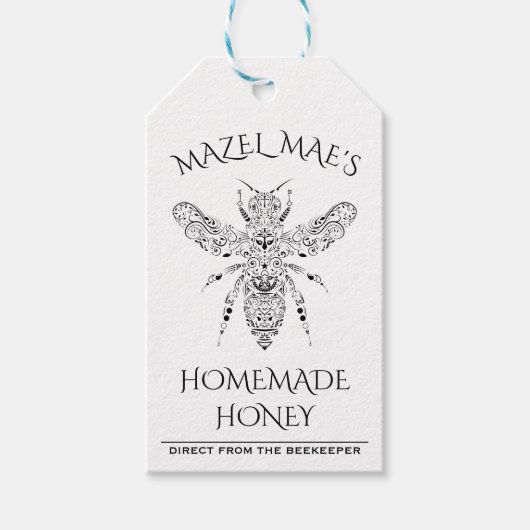 Eigen Homemade Honey Nutrition Label Cadeaulabel (Voorkant)