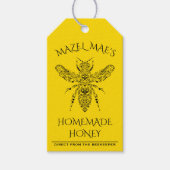 Eigen Homemade-honinglabels Cadeaulabel (Voorkant)