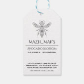 Eigen Homemade-honinglabels Cadeaulabel (Achterkant)