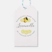 Eigen Homemade Limoncello Gele Gift Labels Cadeaulabel (Voorkant)