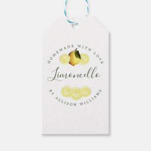Eigen Homemade Limoncello Gele Gift Labels Cadeaulabel