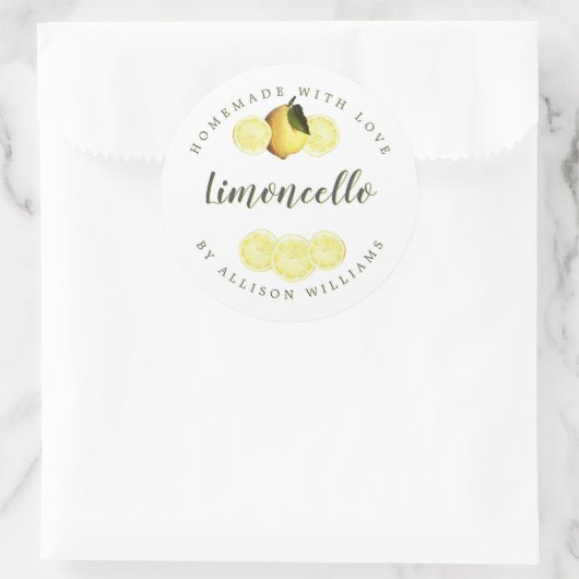 Eigen Homemade Limoncello Label (Tas)