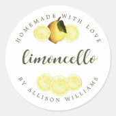 Eigen Homemade Limoncello Label (Voorkant)