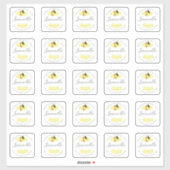 Eigen Homemade Limoncello Label 2 INCH Stickers (Vel)