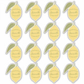 Eigen Homemade Limoncello Label Lemon Stickers (Voorkant)