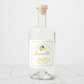 Eigen Homemade Limoncello Label Likeurfles Etiket (Voorkant)