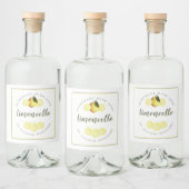 Eigen Homemade Limoncello Label Likeurfles Etiket (Flessen)