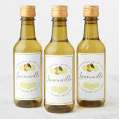 Eigen Homemade Limoncello Label Wijn Etiket (Flessen)