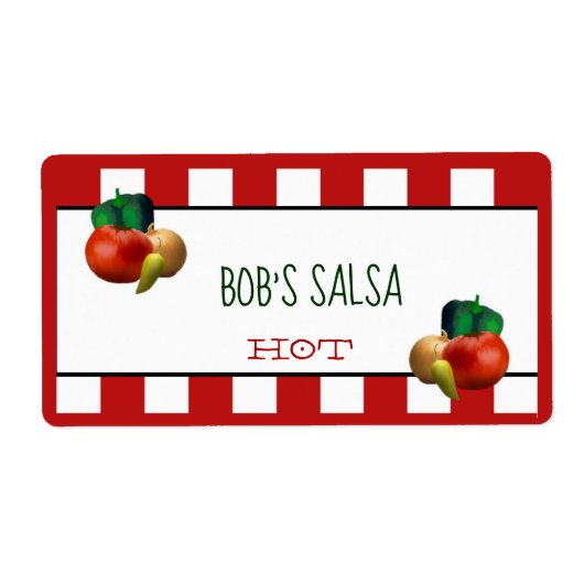 Eigen Homemade Salsa Label (Voorkant)