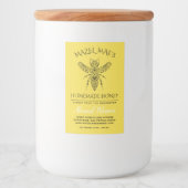 Eigen honinghoningsmaak voedselcontainer etiket (Voorkant)
