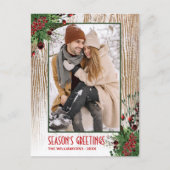 Eigen houten planken voor Wreats & Farmhouse Briefkaart (Voorkant)