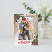 Eigen houten planken voor Wreats & Farmhouse Briefkaart (Staand voorkant)