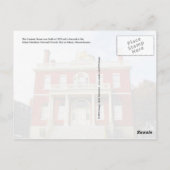 Eigen huis, Salem, Massachusetts Briefkaart (Achterkant)