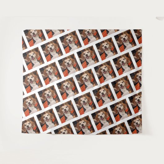 Eigen huisdierfoto - Hond, Kat, Stap en herhaal ac Wandkleed (Voorkant (horizontaal))