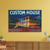 Eigen huiskamer met labelMonterey, CA Canvas Afdruk (Insitu (Woonkamer))