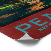 Eigen huiskamer met labelMonterey, CA Poster (Hoek)