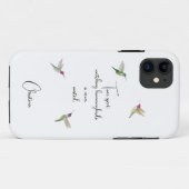 Eigen Hummingvogels Case-Mate iPhone Case (Achterkant (horizontaal))