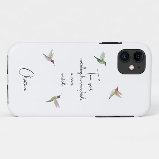 Eigen Hummingvogels Case-Mate iPhone Case (Achterkant (horizontaal))
