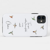 Eigen Hummingvogels Case-Mate iPhone Case (Achterkant (horizontaal))