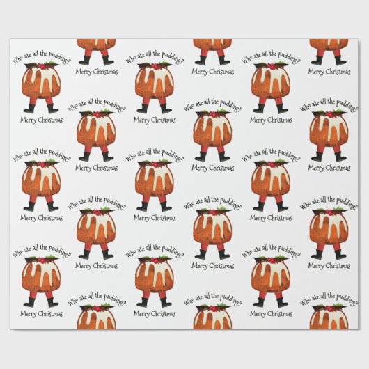Eigen Humor voor pudding Cadeaupapier (Vlak)