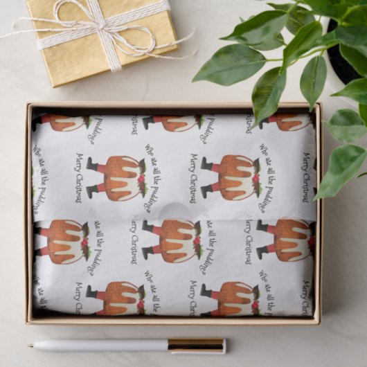 Eigen Humor voor pudding Tissuepapier (Geschenk)