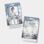 Eigen ID-Kaart voor werknemersnaam Foto-Logo Code Badge (Voor- en achterkant)