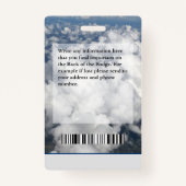 Eigen ID-Kaart voor werknemersnaam Foto-Logo Code Badge (Achterkant)