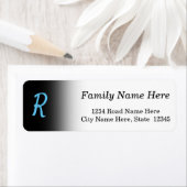 Eigen Initiaal Letter Return Address Label (Insitu)