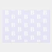 Eigen Initiaal monogram pastelschoppen Inpakpapier Vel (Voorkant 2)