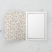 Eigen ivoor Silver Gold Baubles Pattern-feestdag Kaart (Binnen)