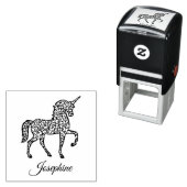 Eigen Jouw naam Unicorn Custom Zelfinktende Stempel (In situ)
