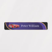 Eigen Jouw namen auto's Elegant High School Labels (Design 1)