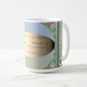 Eigen Jubileum Wilde bloem Koffiemok (Voorkant rechts)