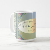 Eigen Jubileum Wilde bloem Koffiemok (Voorkant links)