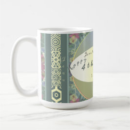 Eigen Jubileum Wilde bloem Koffiemok