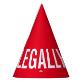 Eigen JURIDISCH ÉÉN ENKELE Funny Cake Party Feesthoedjes (Links)