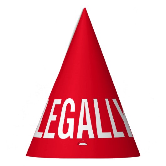 Eigen JURIDISCH ÉÉN ENKELE Funny Cake Party Feesthoedjes (Links)