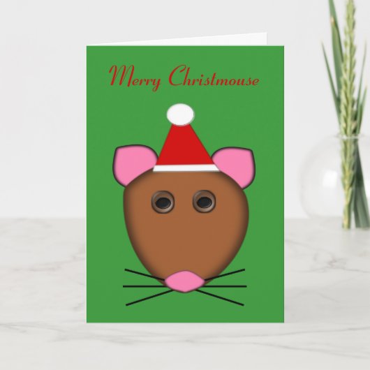 Eigen Kaart voor prettige kerstmuis (Voorkant)