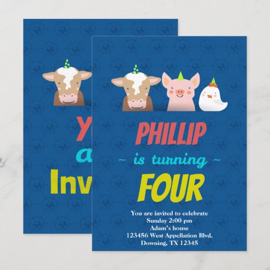 Eigen Kaarten Petten Cartoons (Voorkant / Achterkant)