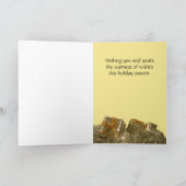 Eigen Kaarten Seizoenen Vergroeten Kerstmis Kaarte (Binnen)