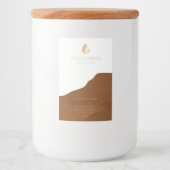 Eigen kaartenlabel voedselcontainer etiket (Voorkant)