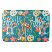 Eigen kappen en oceaanleven badmat (Voorkant)