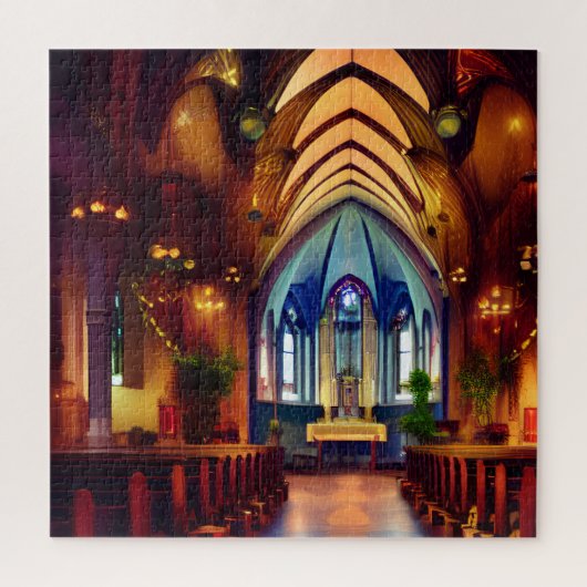Eigen kerk Fantasy Art 01 puzzel Legpuzzel (Verticaal)