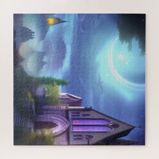 Eigen kerk Fantasy Art 06 puzzle Legpuzzel (Horizontaal)