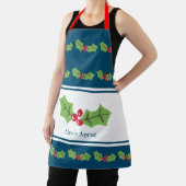 Eigen kerst met Holly en Berries Schort (Insitu)