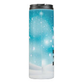 Eigen kerstbeagle Santa Hat Thermosbeker (Achterkant)