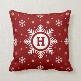 Eigen kerstboomkussen met snowflake kussen